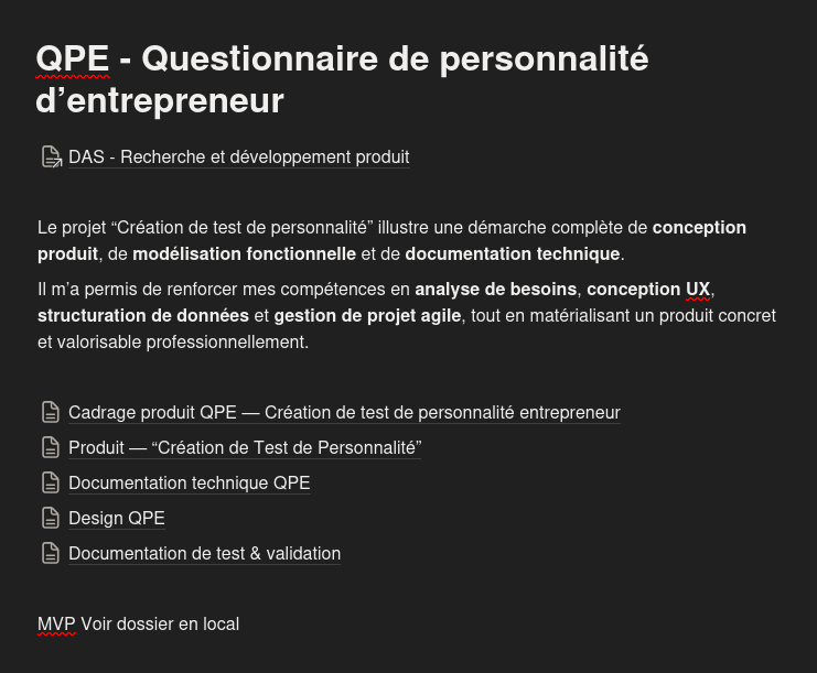 Dossier Projet QPE